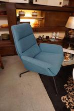 Blauwe relax fauteuil, Ophalen, Gebruikt, 75 tot 100 cm, Metaal