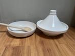 Tajine wit met extra bijpassende schaal, Ophalen