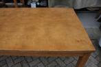 Mooie houten tafel eettafel stamtafel 200 x 100 cm., Ophalen, Gebruikt, Hout, Eén