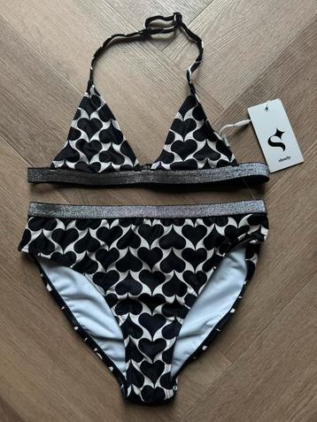 Nieuw Shoeby hartjes bikini zwart/wit/zilver maat 170/176 beschikbaar voor biedingen