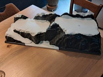 my village basis kerstdorp 77 breed x 25 cm diep, 20 cm hoog beschikbaar voor biedingen