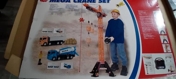 Mega Kraan Set - Dickie Toys, Verzamelen, Speelgoed, Zo goed als nieuw, Ophalen