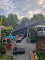 Hangende parasol 300cm jysk, Tuin en Terras, Ophalen, 3 tot 4 meter, Kantelbaar, Zweefparasol