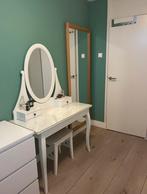 IKEA Hemnes kaptafel met krukje - lichte gebruikssporen, Huis en Inrichting, Ophalen, Gebruikt, 100 tot 150 cm, 150 tot 200 cm