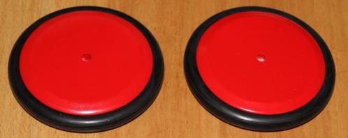 Doos 60x nieuw houten wielen met rubber rand 12,5 cm, Hobby en Vrije tijd, Knutselen, Nieuw, Materiaal, Ophalen of Verzenden