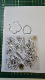 Stempelset bloemen met stansjes, Ophalen of Verzenden, Zo goed als nieuw, Clearstamp