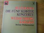 beethoven die fünf klavier  konzerte 4 lp"s box, Gebruikt, Ophalen of Verzenden