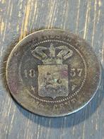 2 1/2 cent 1857 nederlands indie, Ophalen of Verzenden, Koning Willem III, Overige waardes, Losse munt