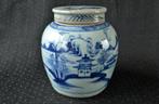 Antieke Chinese Gemberpot met blauw landschap – China, Qing, Antiek en Kunst, Antiek | Keramiek en Aardewerk, Ophalen of Verzenden