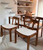 Vintage Pander Mid Century eetkamerstoelen / 4x rood, Huis en Inrichting, Ophalen of Verzenden