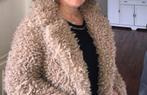 Beige teddy jas, Ophalen of Verzenden, Zo goed als nieuw, Maat 38/40 (M), Beige