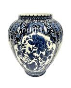 Vintage Delft Royal Sphinx Blue Floral Vase, Ophalen of Verzenden