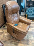 Hukla Sta Op Stoel Leer, Huis en Inrichting, Fauteuils, Ophalen of Verzenden, Gebruikt, Leer, 75 tot 100 cm
