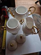 Vintage Theeservies met Gouden Details, Antiek en Kunst, Antiek | Servies compleet, Ophalen of Verzenden