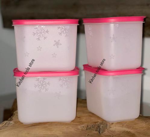 Tupperware diepvriesdozen set 4x 1,1L voorraad bewaarbak, Huis en Inrichting, Keuken | Tupperware, Nieuw, Ophalen of Verzenden