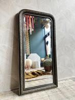 Vintage antieke grote spiegel met geslepen glas sierlijst, Antiek en Kunst, Antiek | Spiegels, Ophalen, Rechthoekig