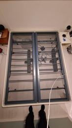 Auping Auronde 1000 ombouw 160x210 Wit inclusief potenset, Ophalen, Gebruikt, Tweepersoons, 160 cm