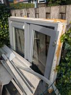 Houten kozijn met dubbel glas, Ophalen, Gebruikt, Raamkozijn, 75 tot 150 cm