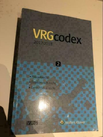 Wolters Kluwer VRG codex deel 2 beschikbaar voor biedingen