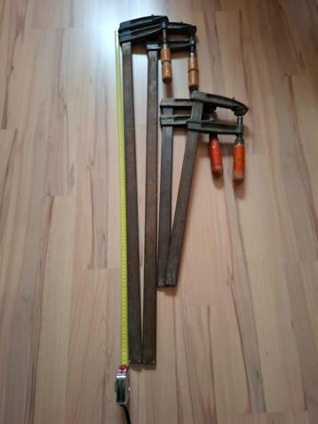 4 lijmklemmen, 110 en 60cm. beschikbaar voor biedingen
