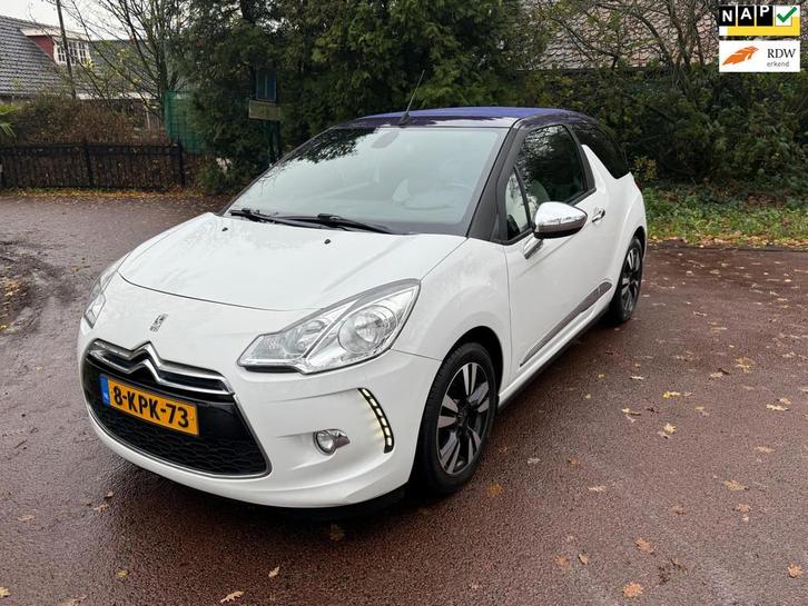 Citroen DS3 Cabrio 1.2 VTi So Chic Navi / Airco / led / pdc, Auto's, Citroën, Bedrijf, Te koop, DS3, ABS, Airbags, Airconditioning