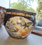 Chinezen bloempotten, Rond, Ophalen of Verzenden, Zo goed als nieuw, Minder dan 25 cm