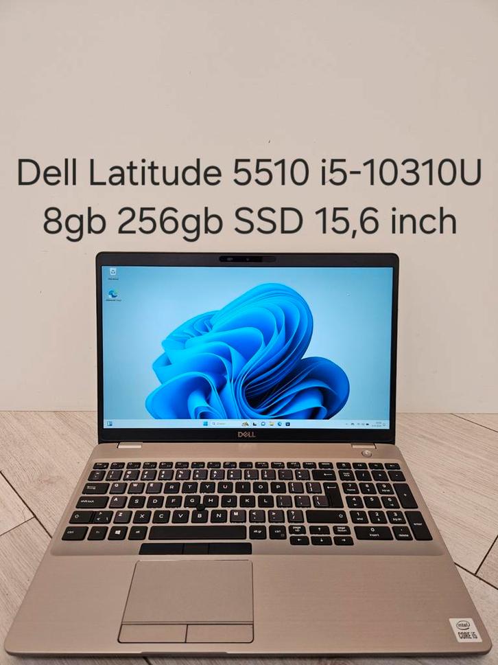 Zeer netjes: Dell Latitude 5510 i5-10310U 8gb 256gb SSD, Computers en Software, Windows Laptops, Zo goed als nieuw, 15 inch, SSD