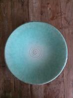 Westraven Aardewerk Schaal Turquoise vintage  - 30cm, Ophalen