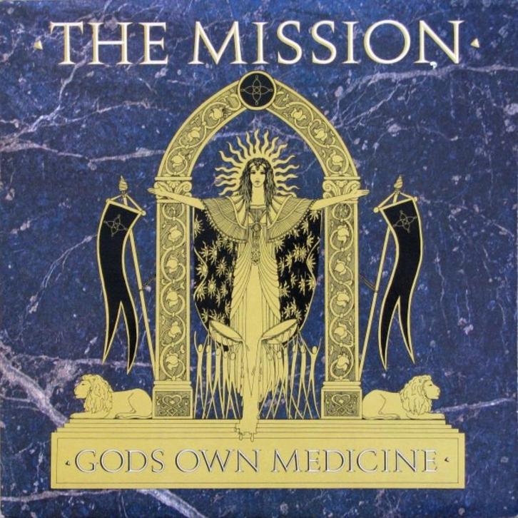 LP: The Mission – God's Own Medicine (met binnenhoes), Cd's en Dvd's, Vinyl | Rock, Zo goed als nieuw, Poprock, 12 inch, Ophalen of Verzenden