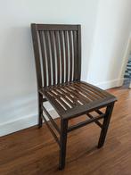 Zes houten eettafel stoelen, Ophalen, Gebruikt, Bruin, Vijf, Zes of meer stoelen