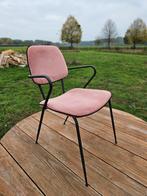 Roze Velours Eetkamerstoelen - Set van 5, Huis en Inrichting, Stoelen, Ophalen, Overige kleuren