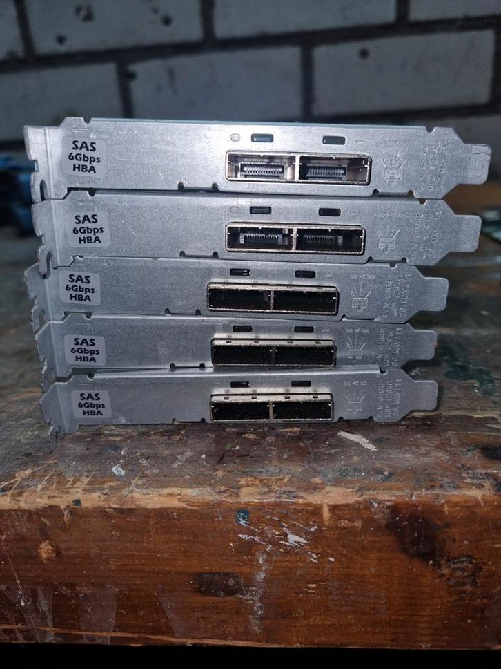 4x Dell Externe SAS 6Gbps HBA Controllers – Set of Los, Computers en Software, Servers, Gebruikt, Ophalen of Verzenden