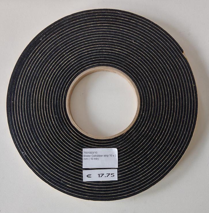 Tochtband, tochtrubber, celrubber, EPDM rubber, Doe-het-zelf en Verbouw, Isolatie en Afdichting, Nieuw, Overige materialen, Minder dan 4 cm