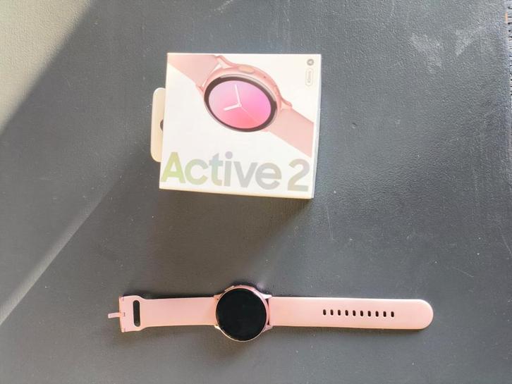 Samsung Galaxy Watch Active2 40mm Pink Gold – met doos, Sieraden, Tassen en Uiterlijk, Smartwatches, Gebruikt, Android, Roze, Afstand
