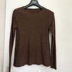 Hannes Roether 100% merino wollen truitje bruin M, Verzenden, Zo goed als nieuw, Bruin