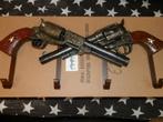 Kapstok double guns decoratie 4 haaks., Wandkapstok, Nieuw, Ophalen of Verzenden, Minder dan 100 cm