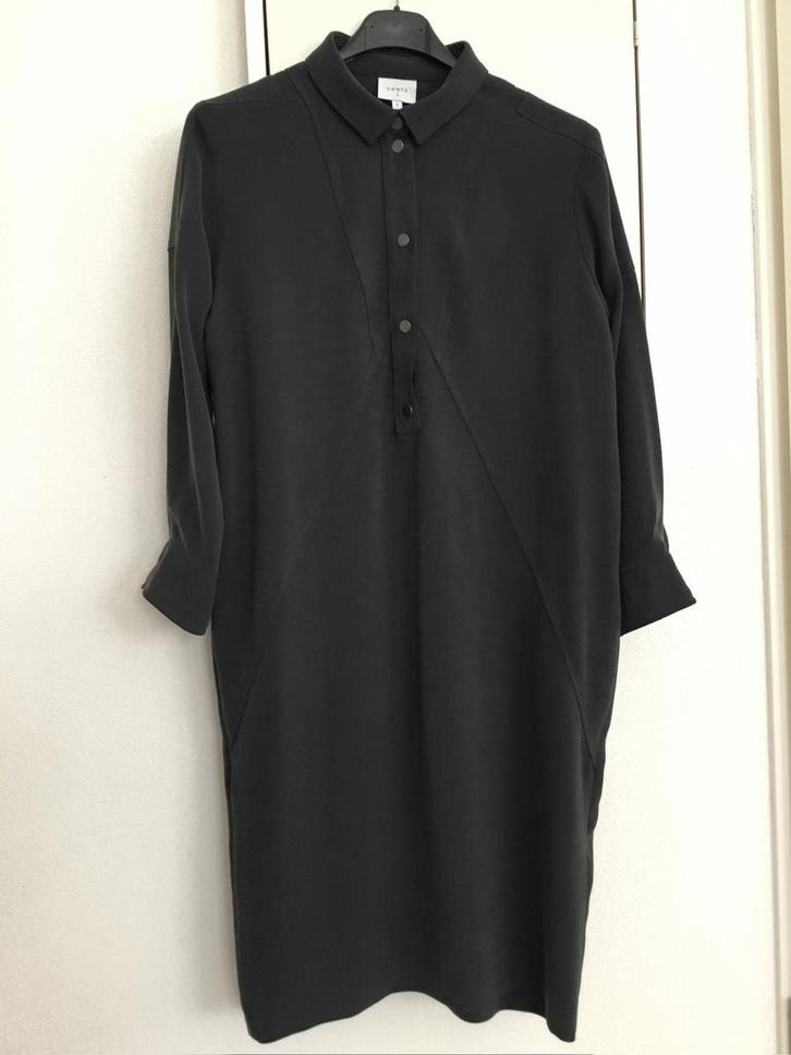 Dante 6 jurk donkergrijs maat 2 / 38, Kleding | Dames, Jurken, Zo goed als nieuw, Knielengte, Ophalen of Verzenden
