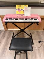 Fazley FKB-050-P 61 keyboard roze met standaard en bankje, Muziek en Instrumenten, Keyboards, Met standaard, Ophalen, Overige merken