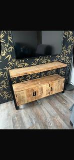 Mango houten tv meubel, Ophalen, Zo goed als nieuw, 25 tot 50 cm, Minder dan 100 cm