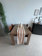 eettafel met 4 stoelen, Huis en Inrichting, Tafels | Eettafels, Ophalen, Vijf personen of meer, Rechthoekig, 50 tot 100 cm