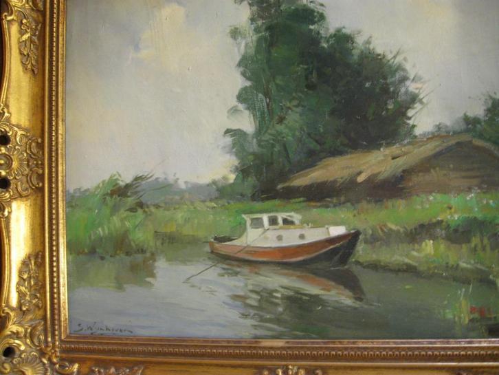 Steef Wijnhoven Biesbosch, Antiek en Kunst, Kunst | Schilderijen | Klassiek, Ophalen