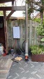 Rvs rock stove zwembad verwarming met schoorsteen, Ophalen of Verzenden, Zo goed als nieuw