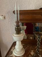 Oude olielamp met origineel glas, Antiek en Kunst, Antiek | Lampen, Ophalen