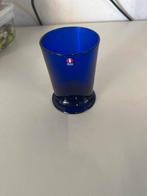 Iittala Finland Kobaltblauwe Vaas Glas Design Vintage Stijlv, Antiek en Kunst, Antiek | Glas en Kristal, Ophalen of Verzenden