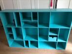 Prachtige blauwe (hang) kast, Huis en Inrichting, Ophalen, Zo goed als nieuw, Minder dan 150 cm