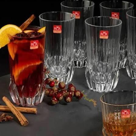 RCR Adagio Longdrinkglazen - Set van 6, Huis en Inrichting, Keuken | Servies, Nieuw, Glas of Glazen, Effen, Glas, Ophalen of Verzenden
