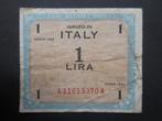 1 Lire 1943 Italië AMC p-M10b (03) WW2, Verzenden, Overige soorten, Overige gebieden, Overige typen