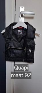 Quapi leatherlook giletje jasje maat 92, Meisje, Ophalen of Verzenden, Zo goed als nieuw, Quapi