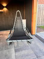 Zwarte Ligstoel - Tuin/Terras, Gebruikt, Zwart, Ophalen of Verzenden, Metaal