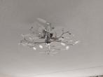 Globo Plafondlamp Flash Metaal Verchroomd 4xE14, Huis en Inrichting, Ophalen, Zo goed als nieuw, Glas
